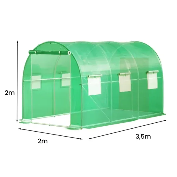 Folijski rastlinjak 2×3.5×2 m