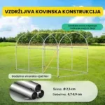 Folijski rastlinjak 2×3.5×2 m