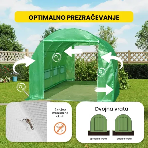Folijski rastlinjak 2×3×2 m