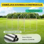 Folijski rastlinjak 2×3×2 m