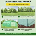 Folijski rastlinjak 3×6×2 m