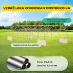 Folijski rastlinjak 3×6×2 m