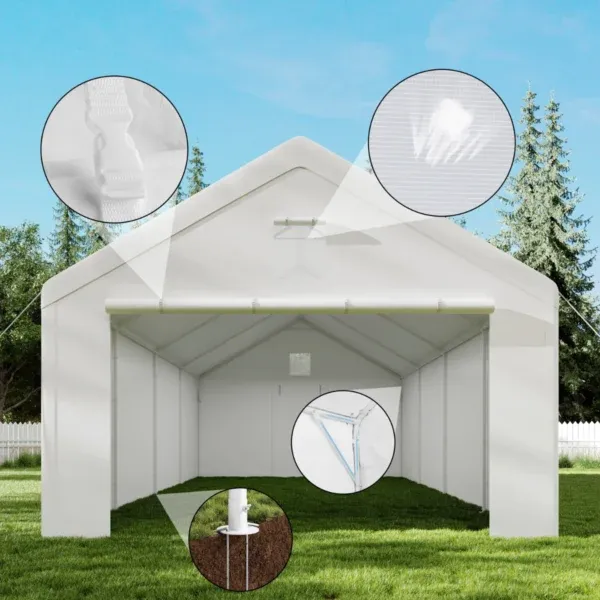 garazni-sotor-4x8m-7 Garažni šotor 4×8 m