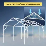 garazni-sotor-premium-konstrukcija-38mm-280gm2-ponjava-1 Garažni šotor – Premium konstrukcija 38 mm + 280 g/m² ponjava