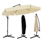 Vrtni senčnik 3 m – Bež barva