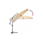 Vrtni senčnik 3 m – (bež)