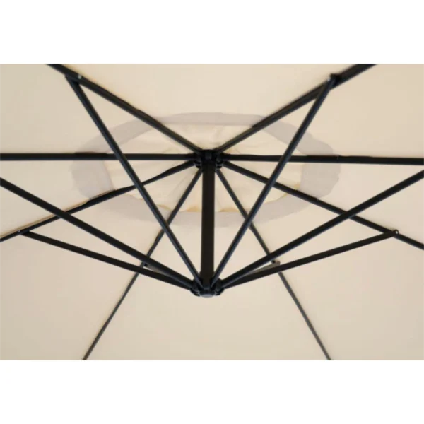 Vrtni viseči senčnik bež – 2,5 m