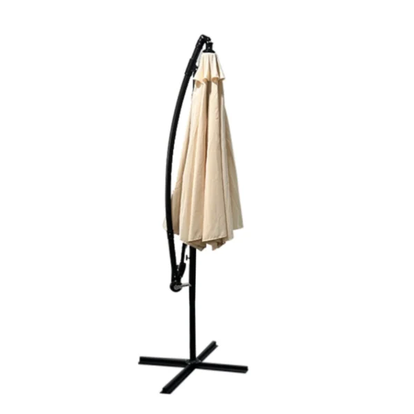 Vrtni viseči senčnik bež – 2,5 m