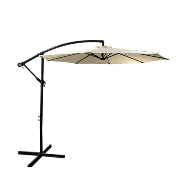 Vrtni viseči senčnik bež – 2,5 m