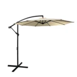 Vrtni viseči senčnik bež – 2,5 m