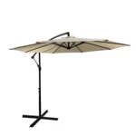 Vrtni viseči senčnik bež – 2,5 m