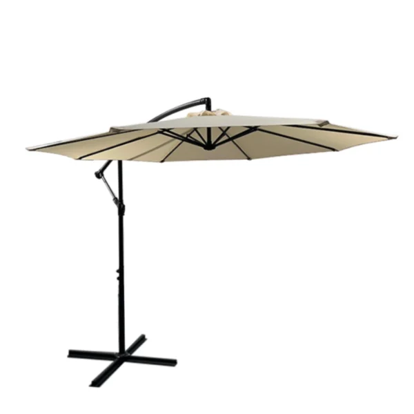 Vrtni viseči senčnik bež – 2,5 m