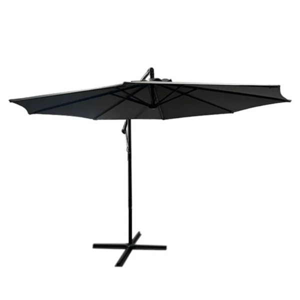 Vrtni viseči senčnik siva – 2,5 m