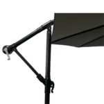 Vrtni viseči senčnik siva – 2,5 m