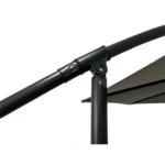 Vrtni viseči senčnik siva – 2,5 m