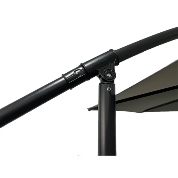 Vrtni viseči senčnik siva – 2,5 m