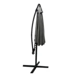 Vrtni viseči senčnik siva – 2,5 m