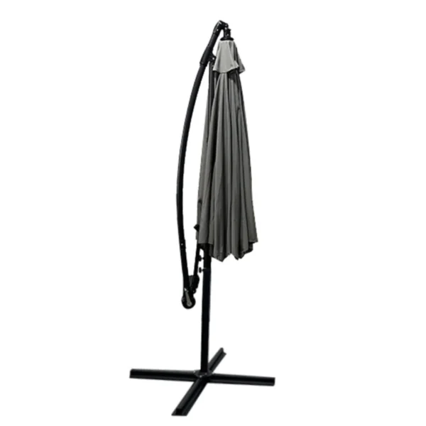 Vrtni viseči senčnik siva – 2,5 m