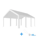 B01440 Roof_1_result Nadomestna strešna ponjava za Premium garažni šotor 4X6 M | 280 g/m² PE